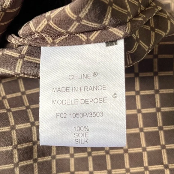 Celine Vintage 100% silk button down blouse size FR 38 - Picture 15 of 15